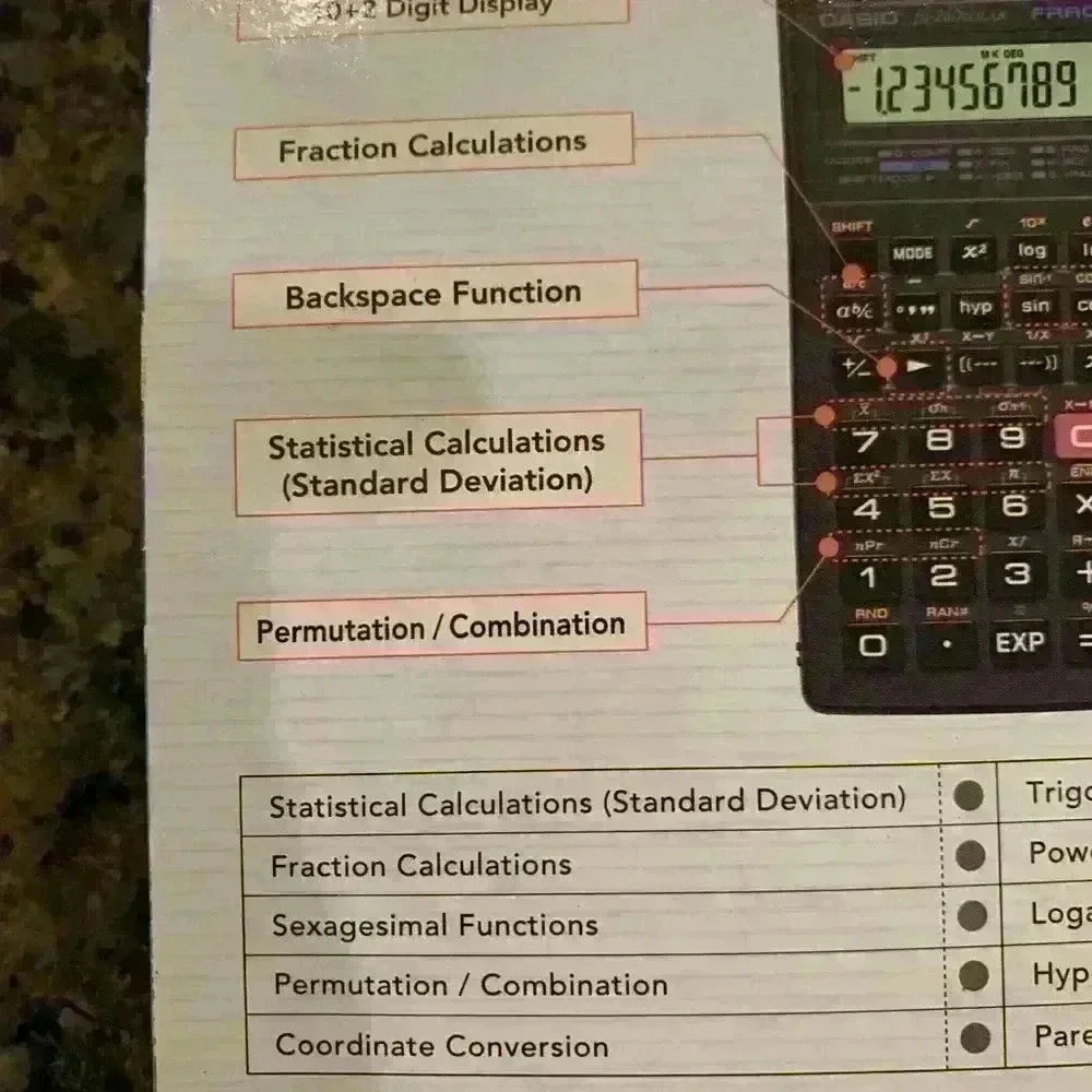 New Casio Fx-260 Solar Scientific Calculator - Picture 5 of 8